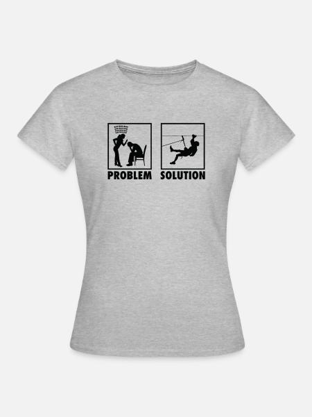 Mountain Climbing Mountain Climbers Statement - Frauen T-Shirt - Grau meliert