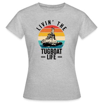 Tugboat Sailing Tugboat Life Watercraft Vessel - Women's T-Shirt - heather grey - Front - AI Model Female 172 dark (172cm)