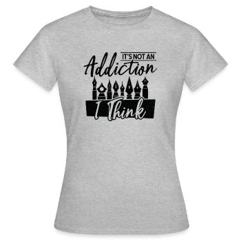 Stylo plume Stylo Stylo Cherche des Artistes - T-shirt Femme - gris chiné - Devant - AI Model Female 172 dark (172cm)