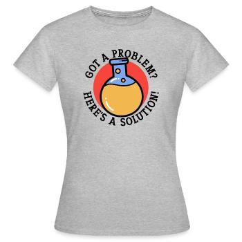 Résolution de problèmes Résolution scientifique - T-shirt Femme - gris chiné - Devant - AI Model Female 172 dark (172cm)