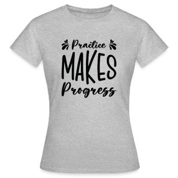 Student Education Studying Progress Study Time - Women's T-Shirt - heather grey - Front - AI Model Female 172 dark (172cm)