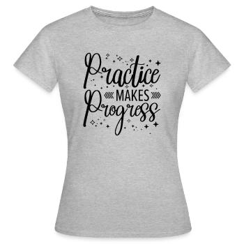 Student Education Studying Progress Study Time - Women's T-Shirt - heather grey - Front - AI Model Female 172 dark (172cm)