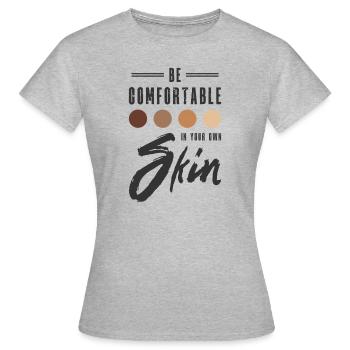 Encourager la positivité Motiver - T-shirt Femme - gris chiné - Devant - AI Model Female 172 dark (172cm)