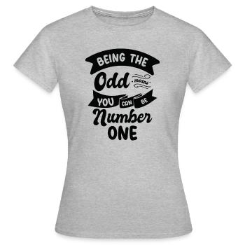 Math Odd Number Mathematics Smart Inspirational - Women's T-Shirt - heather grey - Front - AI Model Female 172 dark (172cm)
