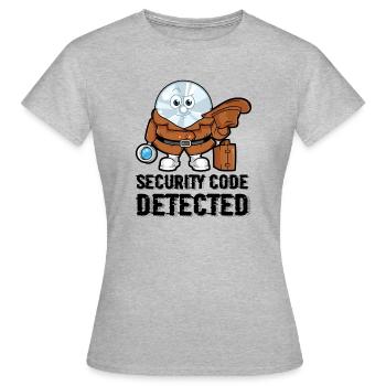 Sécurité réseau et informatique - T-shirt Femme - gris chiné - Devant - AI Model Female 172 dark (172cm)