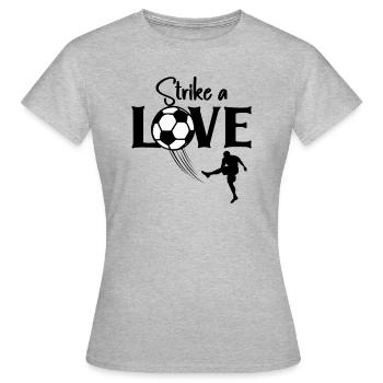 Football Life Player Love Coach Striker Sports - Women's T-Shirt - heather grey - Front - AI Model Female 172 dark (172cm)