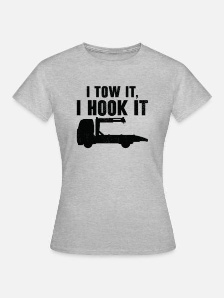Abschleppwagenfahrer Geschickter Trucker - Frauen T-Shirt - Grau meliert