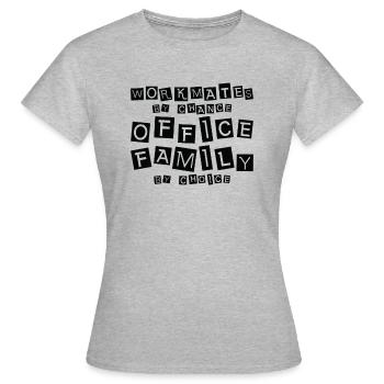 Workmate Office Family Friends Colleague Workplace - Women's T-Shirt - heather grey - Front - AI Model Female 172 dark (172cm)