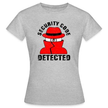 Sécurité réseau et informatique - T-shirt Femme - gris chiné - Devant - AI Model Female 172 dark (172cm)