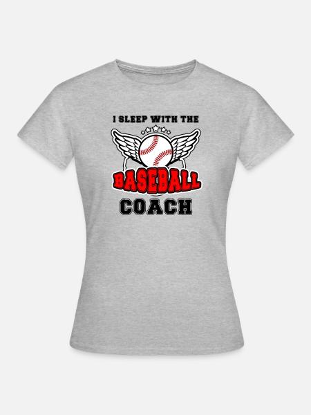 Baseball-Trainerin Ehefrau Berufstätige Mutter - Frauen T-Shirt - Grau meliert