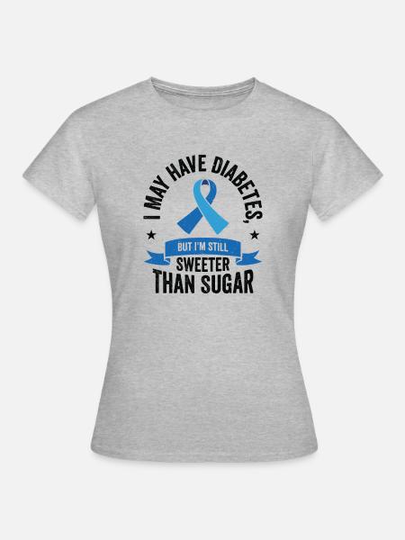 Diabetic Pancreas Diabetes Awareness - Women's T-Shirt - heather grey