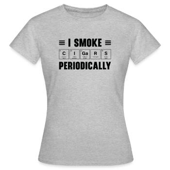 Fumeurs de cigares Fumeurs de cigares - T-shirt Femme - gris chiné - Devant - AI Model Female 172 dark (172cm)