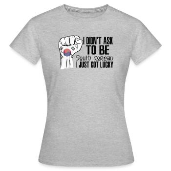 South Korean Pride South Korea Flag Grown South - Women's T-Shirt - heather grey - Front - AI Model Female 172 dark (172cm)