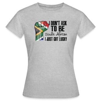 South African Pride South Africa Flag Grown South - Women's T-Shirt - heather grey - Front - AI Model Female 172 dark (172cm)