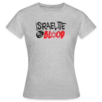 Israel You Are Hebrew Israelite Jewish - Frauen T-Shirt - Grau meliert - Vorne - AI Model Female 172 dark (172cm)