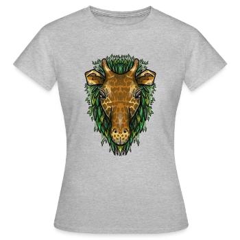 Ginny von Jon Ball - Frauen T-Shirt - Grau meliert - Vorne - AI Model Female 172 dark (172cm)