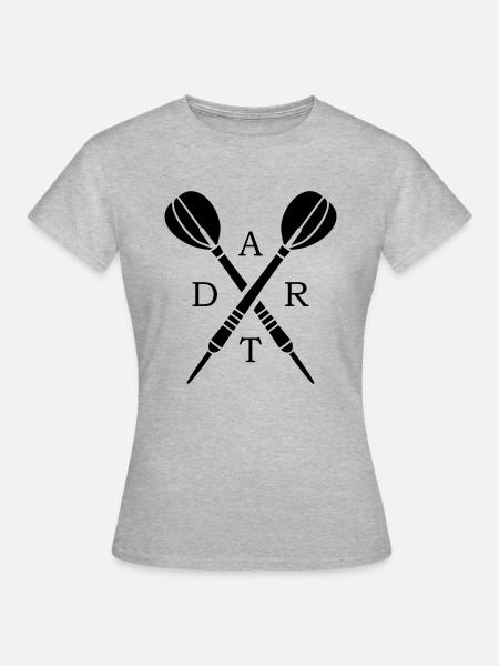 Dartpfeile - Frauen T-Shirt - Grau meliert