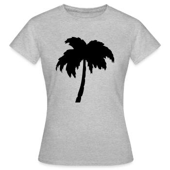 Palmier - T-shirt Femme - gris chiné - Devant - AI Model Female 172 dark (172cm)