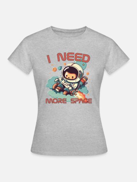 Brauchen mehr Platz - Frauen T-Shirt - Grau meliert