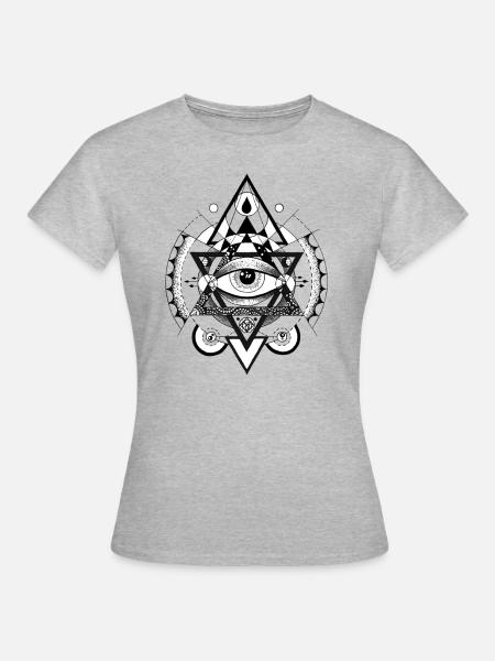 EYE - Frauen T-Shirt - Grau meliert