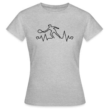 tennis,tennis fans,ping pong,tennisman,gift - Women's T-Shirt - heather grey - Front - AI Model Female 172 dark (172cm)