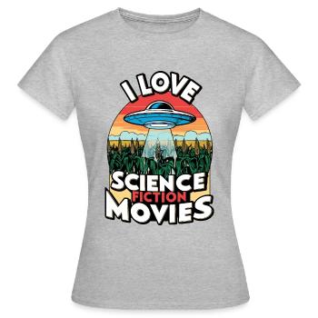 I love science fiction - Women's T-Shirt - heather grey - Front - AI Model Female 172 dark (172cm)