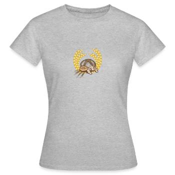 Pain - T-shirt Femme - gris chiné - Devant - AI Model Female 172 dark (172cm)