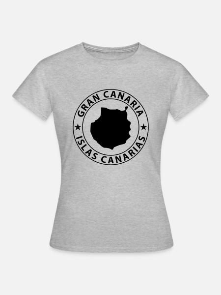 Gran Canaria - Frauen T-Shirt - Grau meliert
