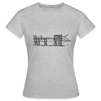 Fouras - Women's T-Shirt - heather grey - Front - AI Model Female 172 dark (172cm)