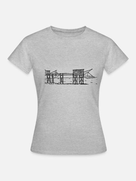 Fouras - Frauen T-Shirt - Grau meliert