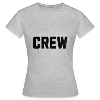 Crew bold black - Women's T-Shirt - heather grey - Front - AI Model Female 172 dark (172cm)