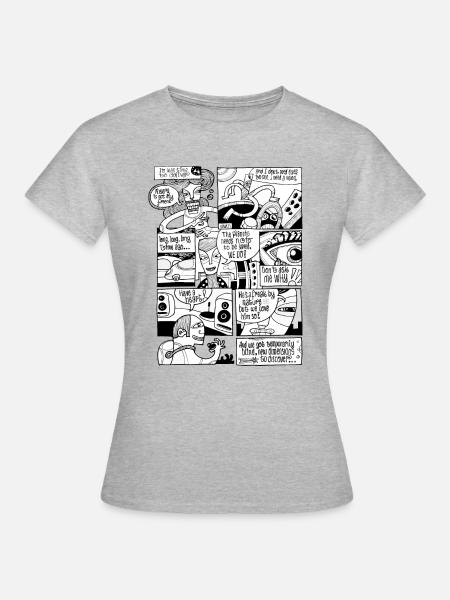 Neue Dimensionen - Frauen T-Shirt - Grau meliert
