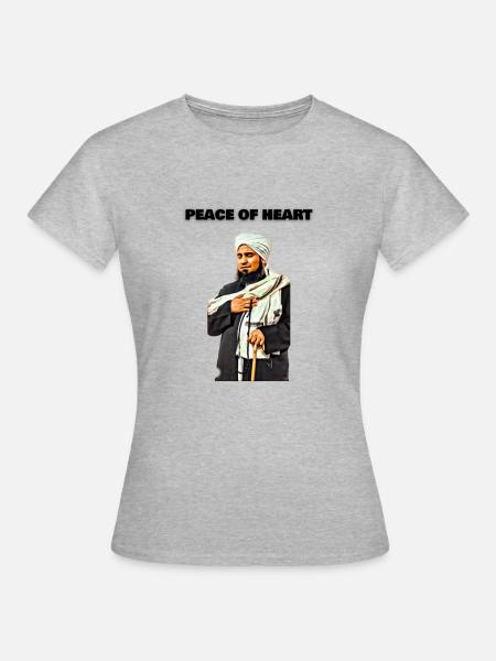 PEACE OF HEART - Women's T-Shirt - heather grey