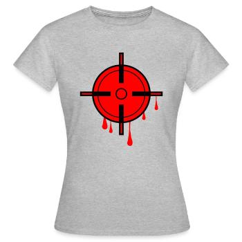 Réticule 002 - T-shirt Femme - gris chiné - Devant - AI Model Female 172 dark (172cm)
