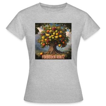 Runtz interdit - T-shirt Femme - gris chiné - Devant - AI Model Female 172 dark (172cm)
