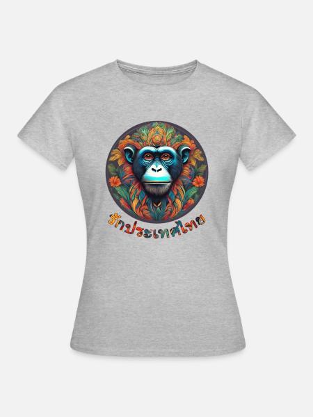 Love Thailand - Frauen T-Shirt - Grau meliert