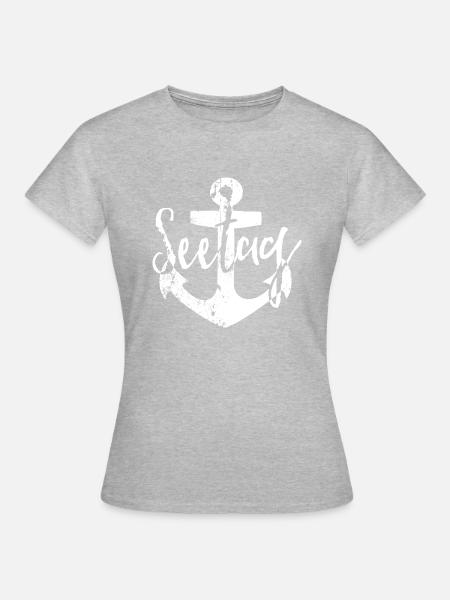 Seetag _ - Frauen T-Shirt - Grau meliert