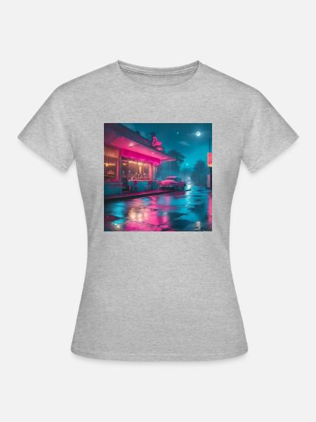old dinner - Frauen T-Shirt - Grau meliert