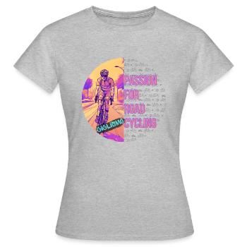 Leidenschaft auf der Straße - Frauen T-Shirt - Grau meliert - Vorne - AI Model Female 172 dark (172cm)