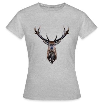 Stag - Women's T-Shirt - heather grey - Front - AI Model Female 172 dark (172cm)