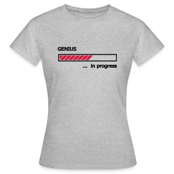 Genius in progress loading bars Loading Bar - Women's T-Shirt - heather grey - Front - AI Model Female 172 dark (172cm)