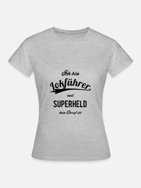 Lokführer - Frauen T-Shirt - Grau meliert