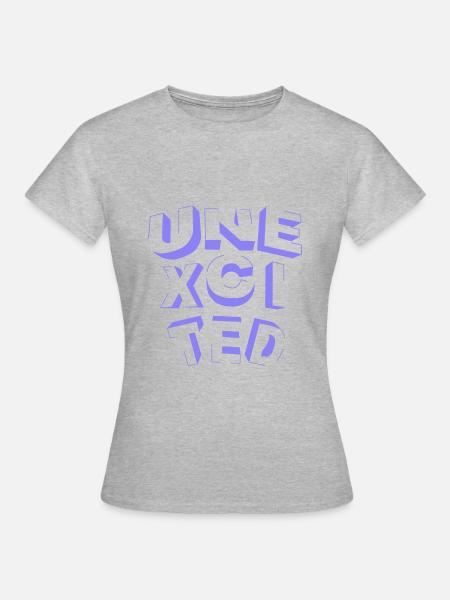 unexcited purple - Frauen T-Shirt - Grau meliert