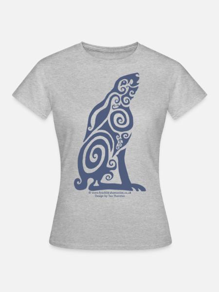 Spirit Animal - Woad Hare - Women's T-Shirt - heather grey