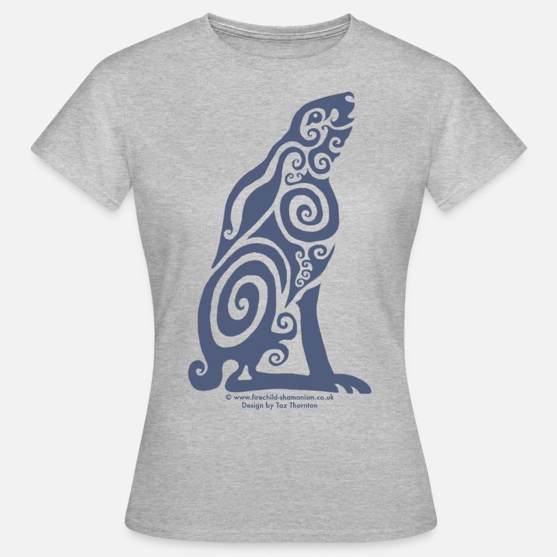 Spirit Animal - Woad Hare - Women's T-Shirt - heather grey