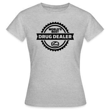 Drug dealer - Women's T-Shirt - heather grey - Front - AI Model Female 172 dark (172cm)