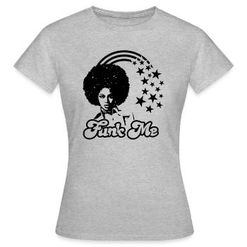 FUNK ME - T-shirt Femme - gris chiné - Devant - AI Model Female 172 dark (172cm)