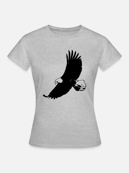 adler - Frauen T-Shirt - Grau meliert