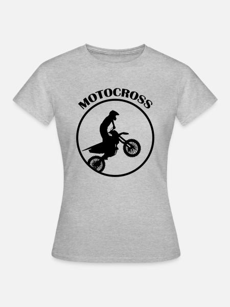 Motocross - Frauen T-Shirt - Grau meliert