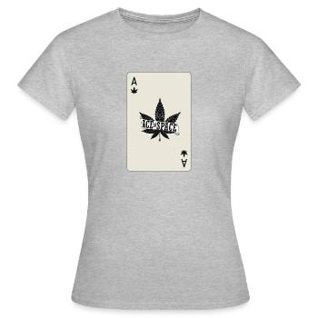 As de l’herbe de l’espace - T-shirt Femme - gris chiné - Devant - AI Model Female 172 dark (172cm)
